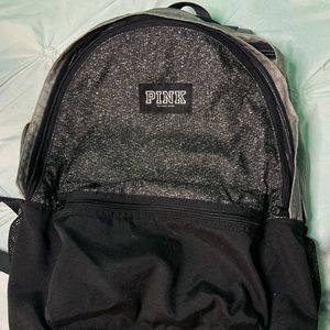 PINK Grey and Black Backpack